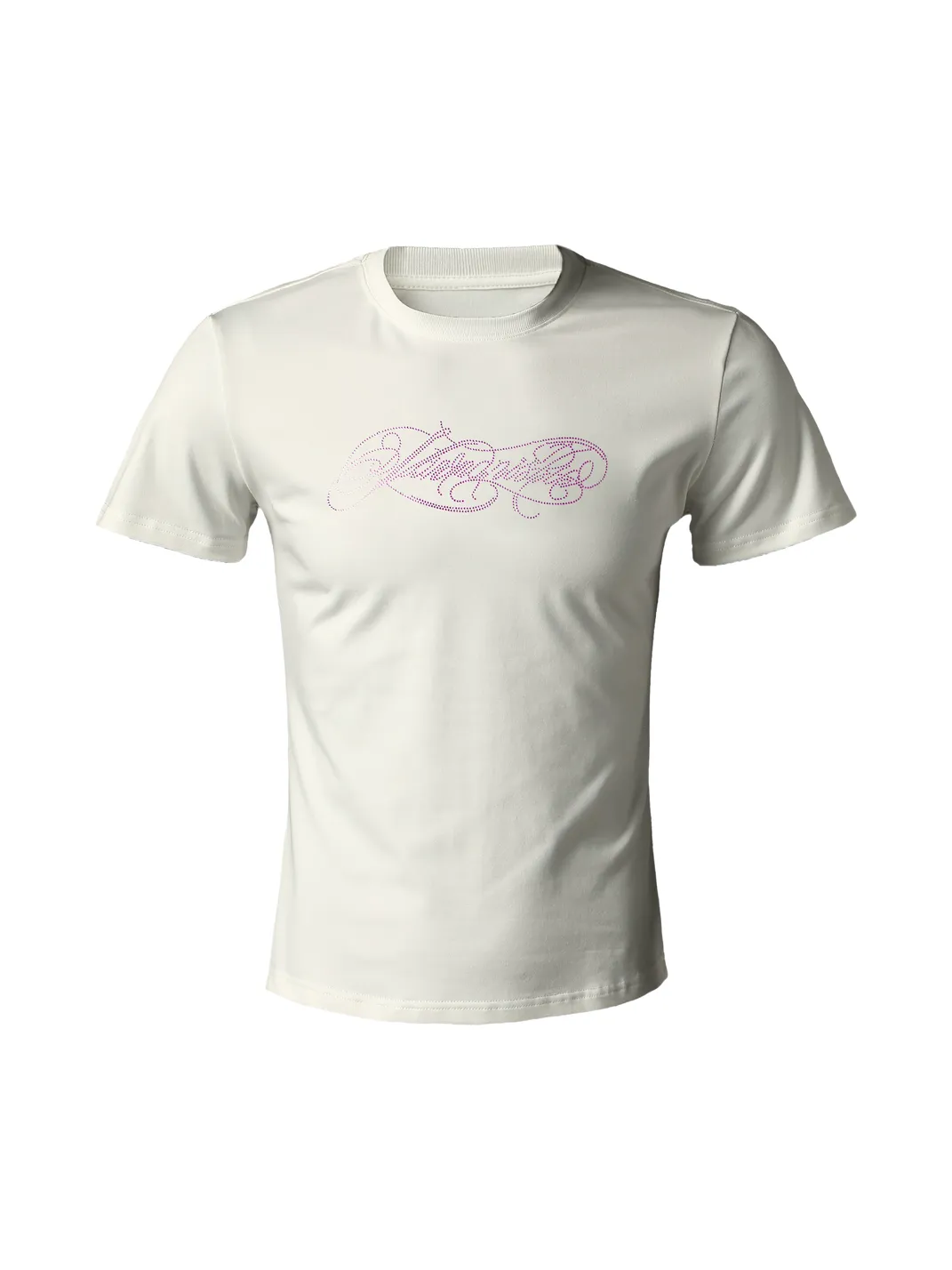KARMANISTIC | Rhinestone Logo Slim Fit T-Shirt