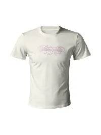 KARMANISTIC | Rhinestone Logo Slim Fit T-Shirt