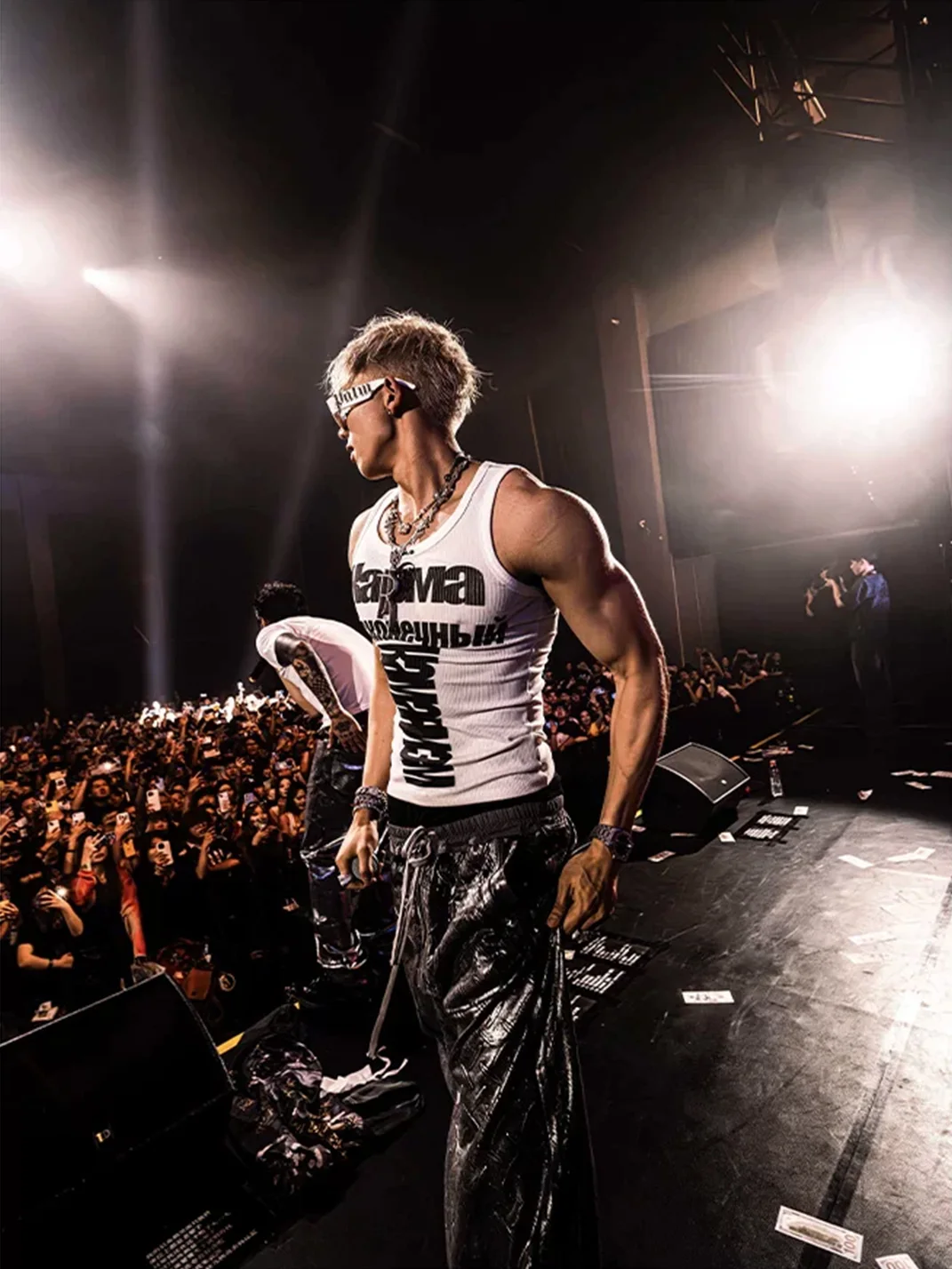 KARMANISTIC | Retro Ribbed Graphic Gym Tank Top