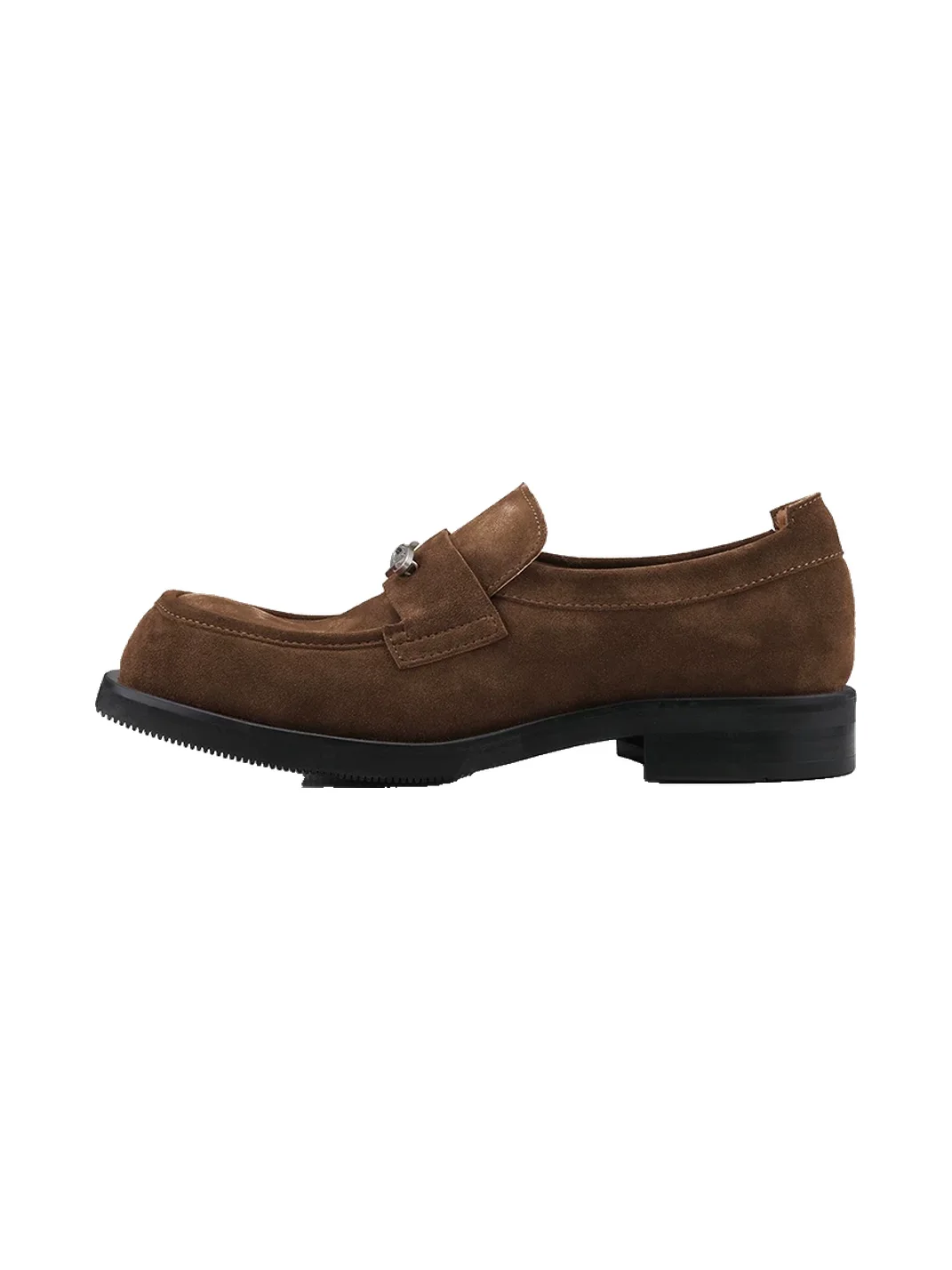 HANQIAORIJI | Brown Suede Leather Loafers