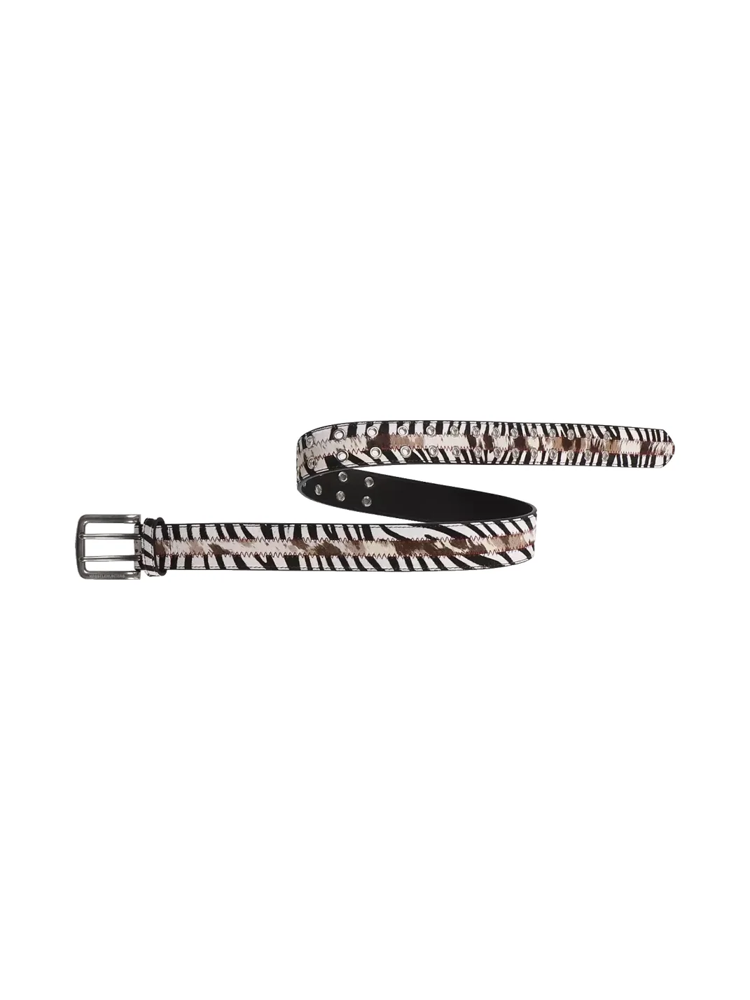 WHISTLEHUNTER | Vintage Zebra Leopard Print Leather Belt