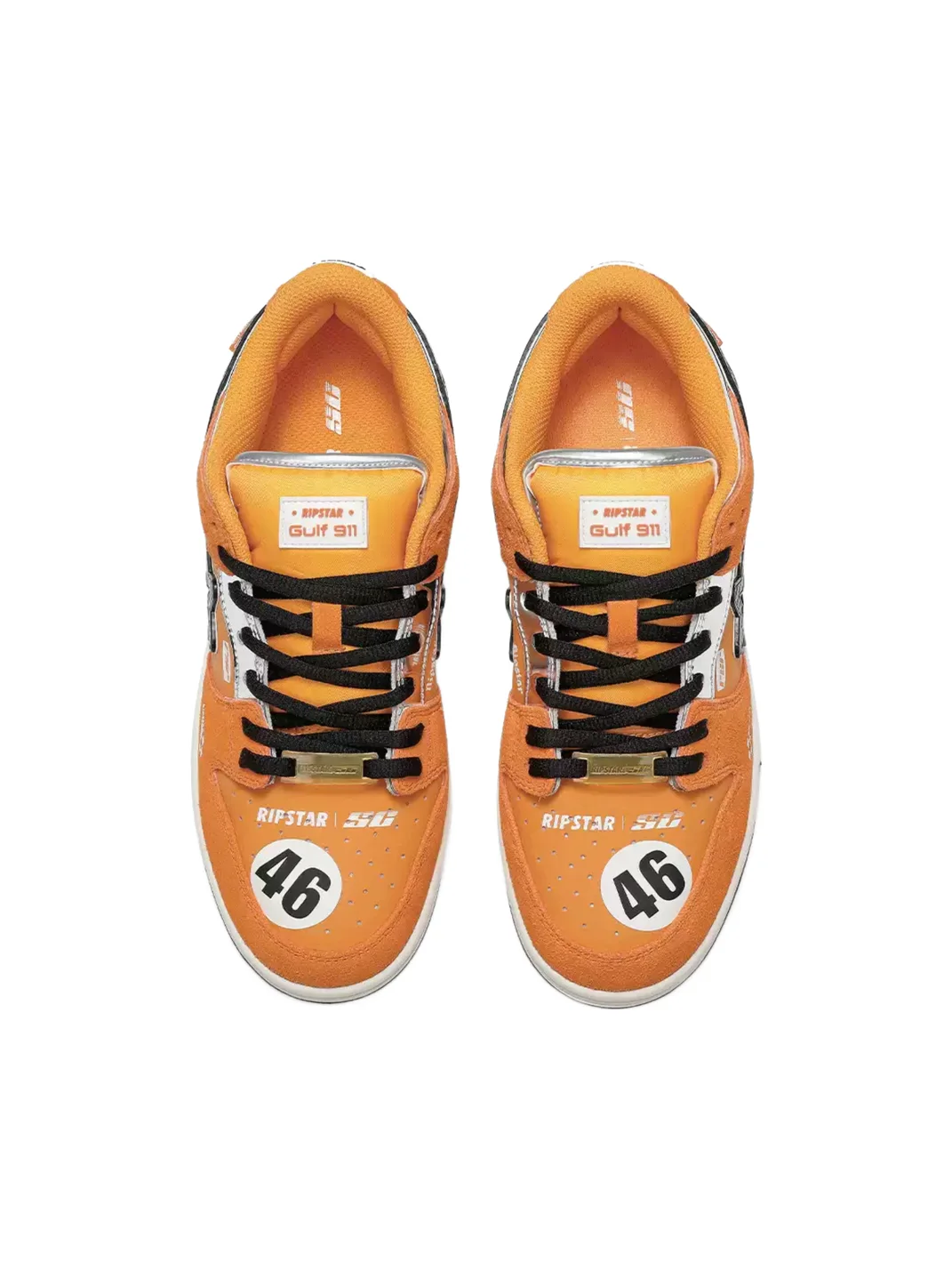 RIPSTAR | Orange Racing Low Top Skate Sneakers