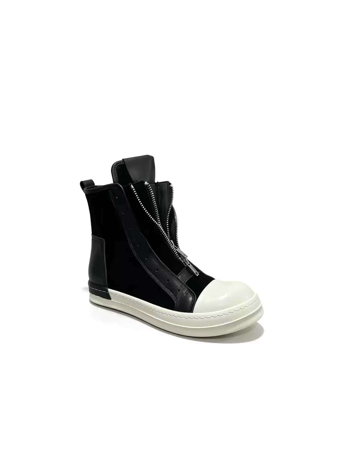 SELVMAKE | High-Top Double-Zip Platform Sneakers