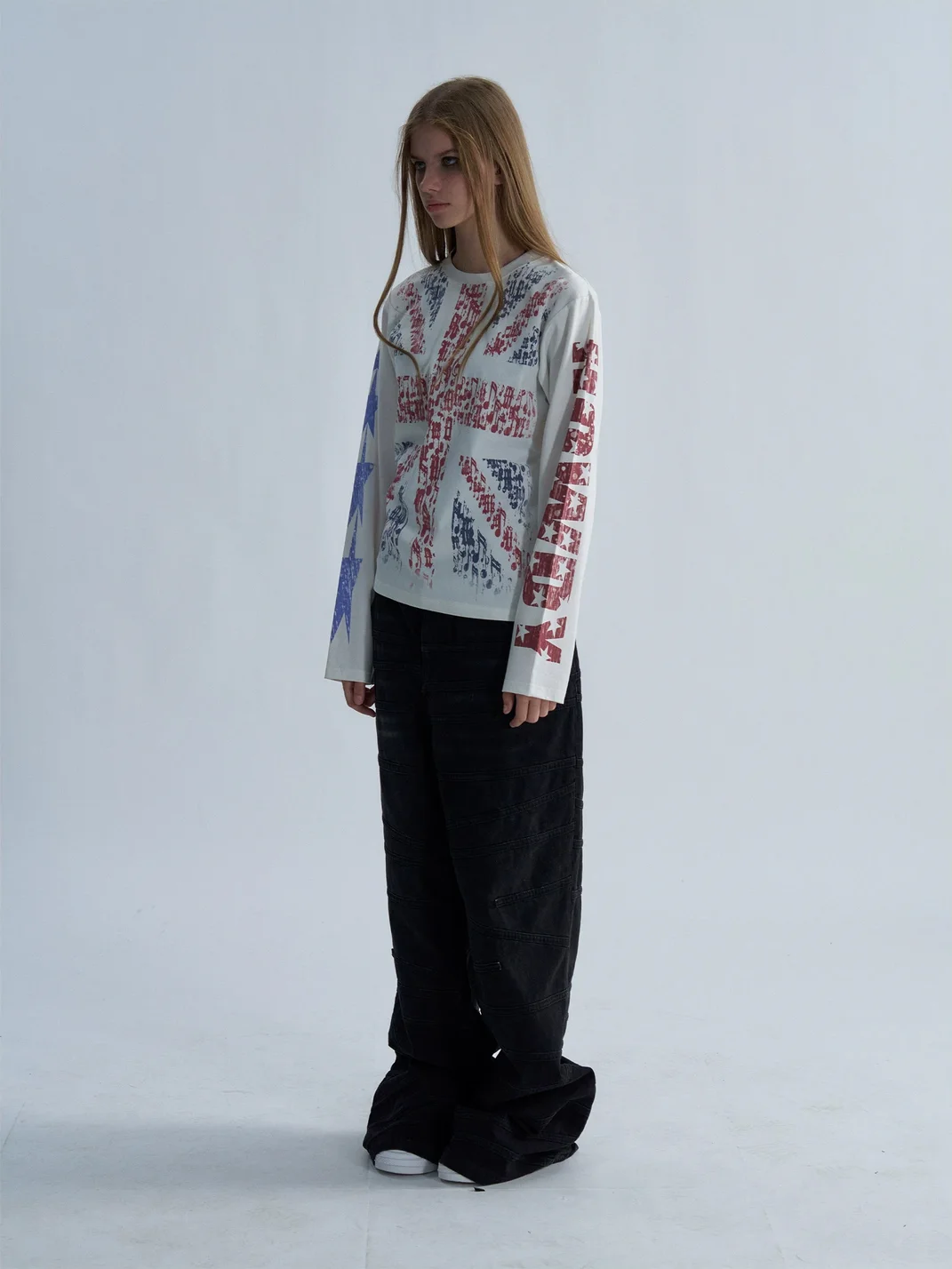 PAIKI | Musical Note Union Jack Long Sleeve T-Shirt
