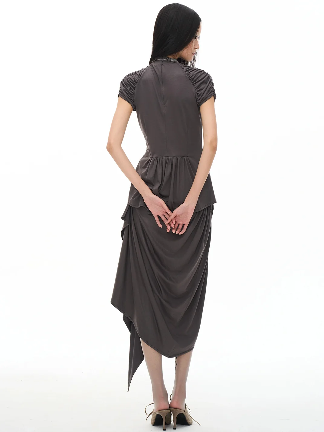 Popoop | Medieval Ruched Mock Neck Top