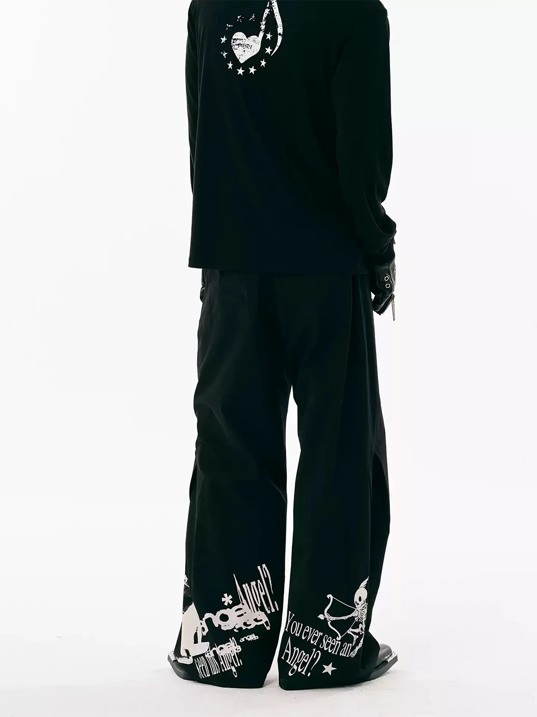 PasET | Angel Print Wide-Leg Quick-Dry Pants