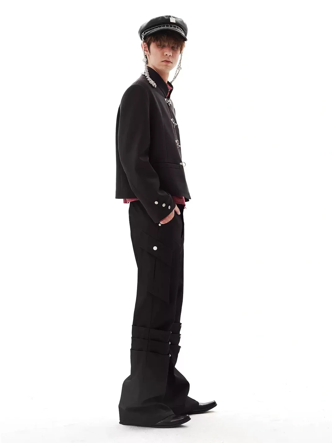 PasET | Ruched Micro-Flare Cargo Trousers