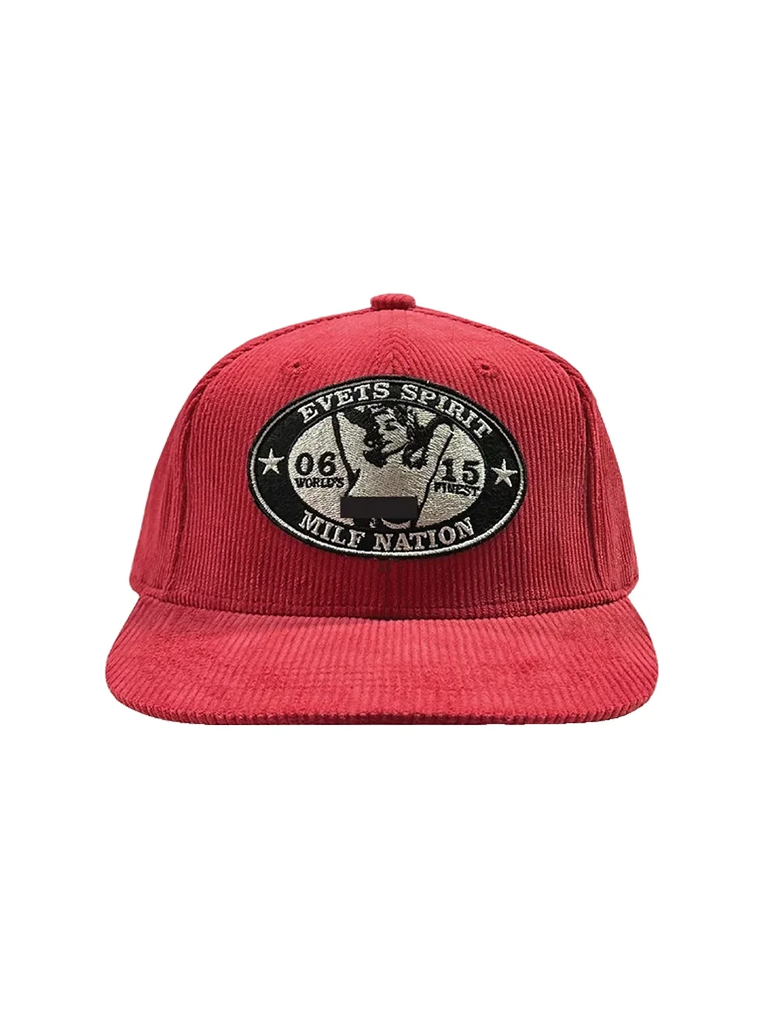 EVETS | Adjustable Corduroy Flat Brim Baseball Cap