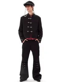 PasET | Ruched Micro-Flare Cargo Trousers