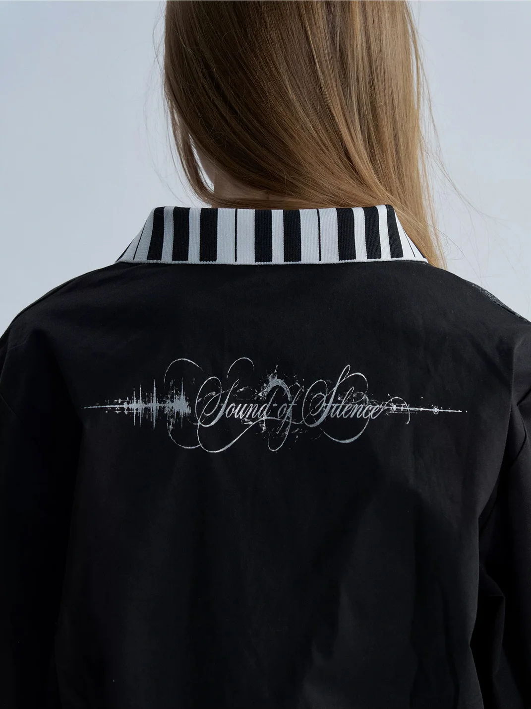 PAIKI | Slim Rhinestone Piano Key Long Sleeve Shirt