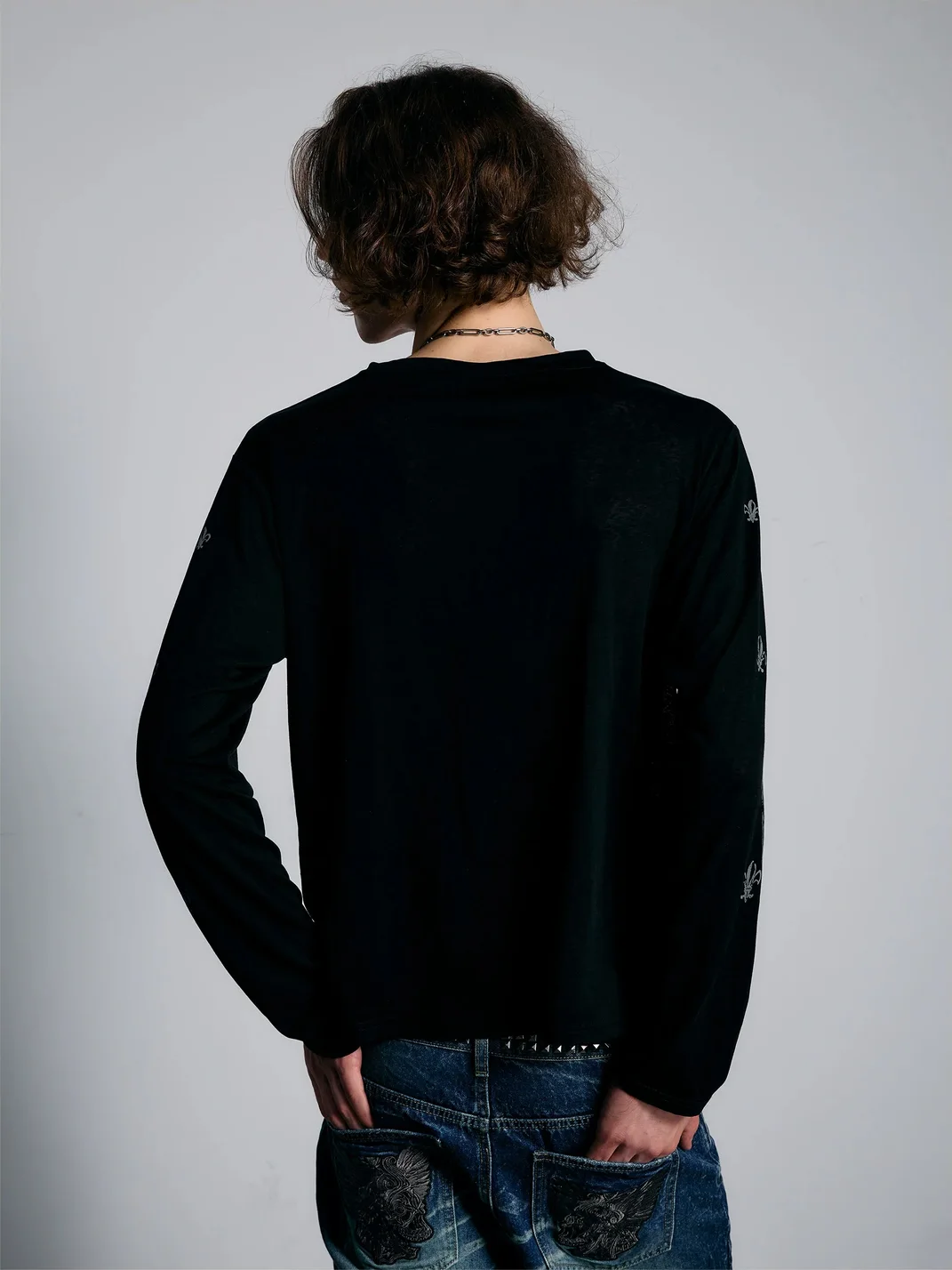 PAIKI | Wing Crest Loose Long Sleeve T-Shirt