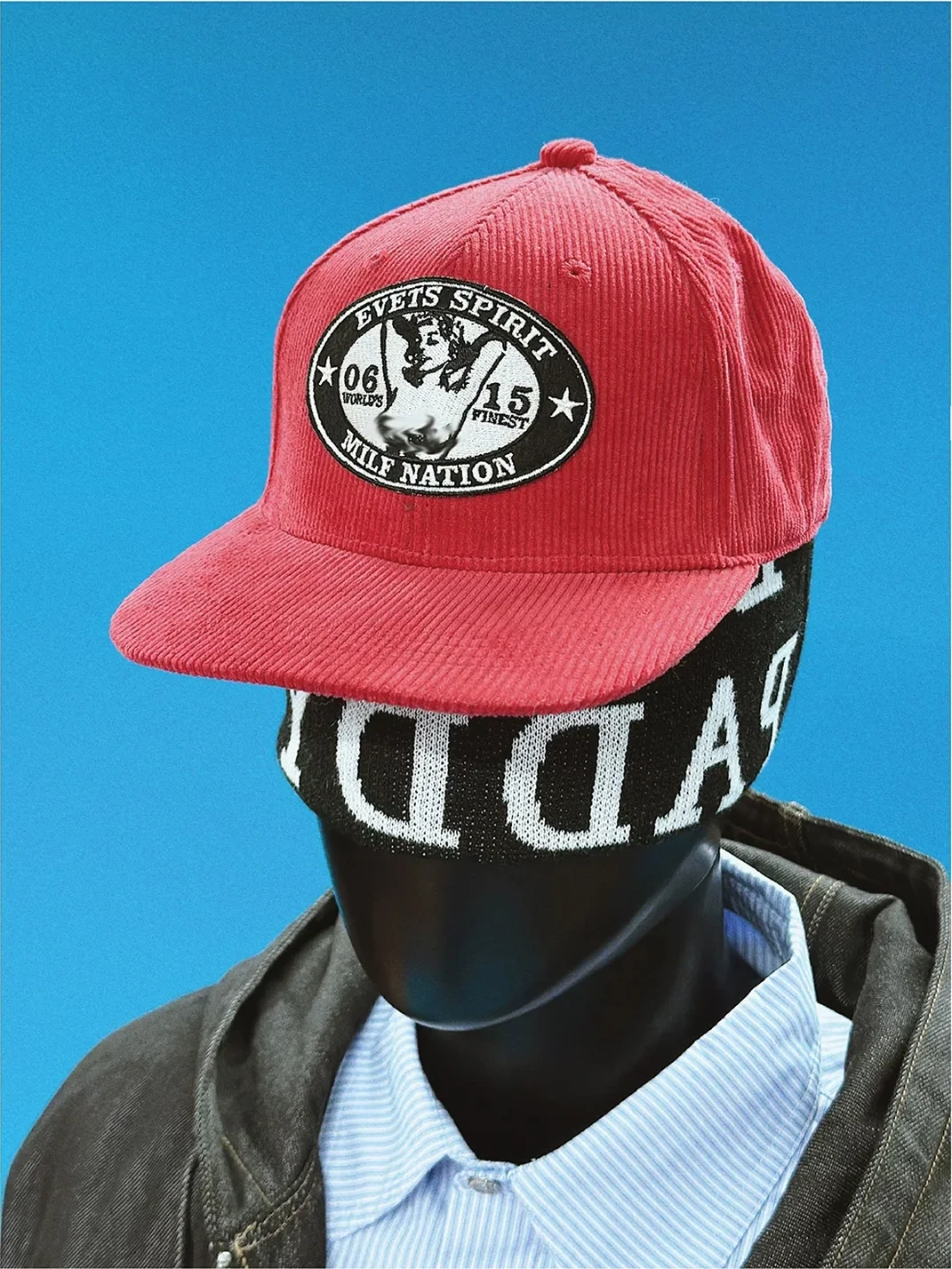 EVETS | Adjustable Corduroy Flat Brim Baseball Cap