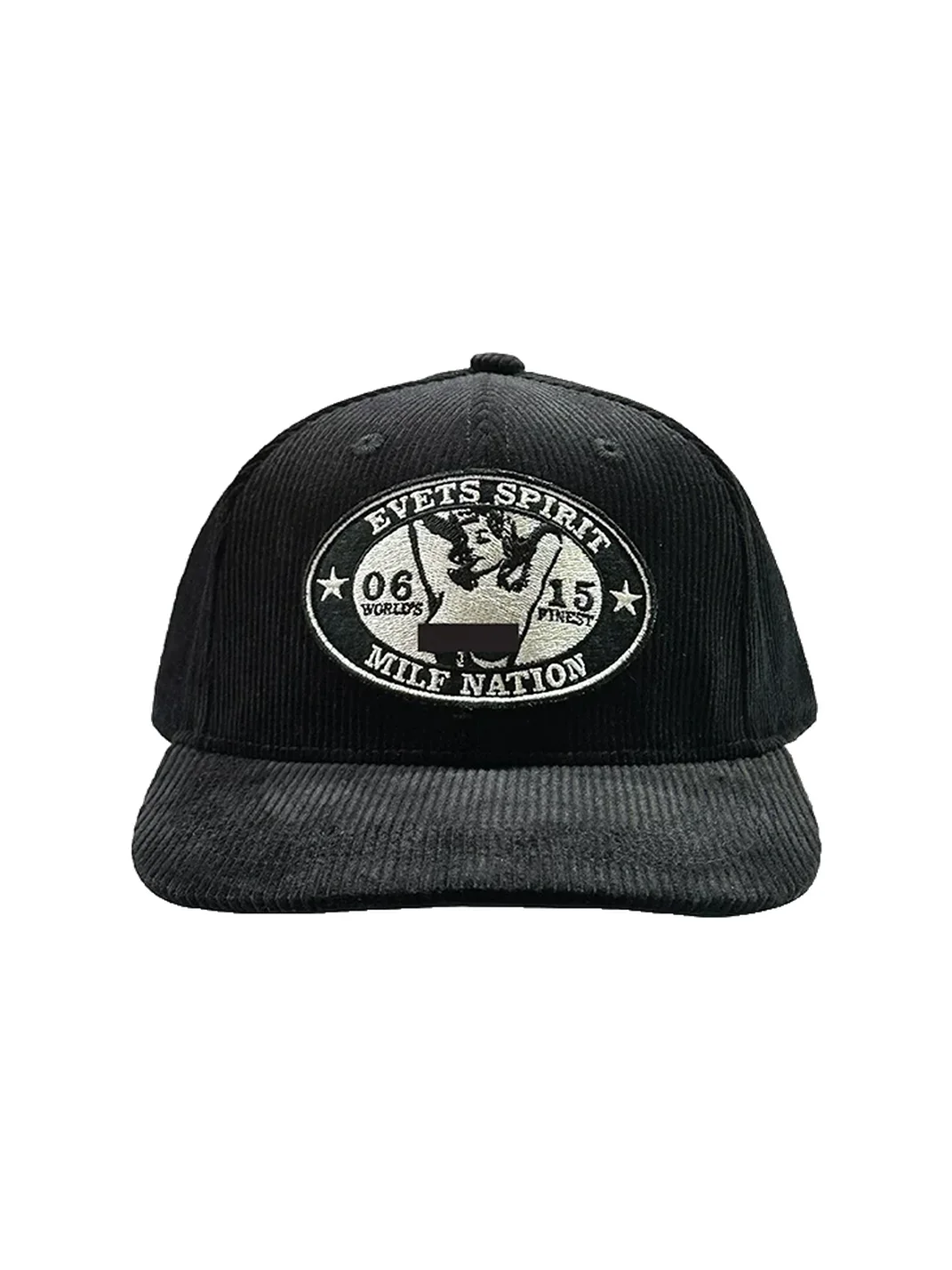 EVETS | Adjustable Corduroy Flat Brim Baseball Cap