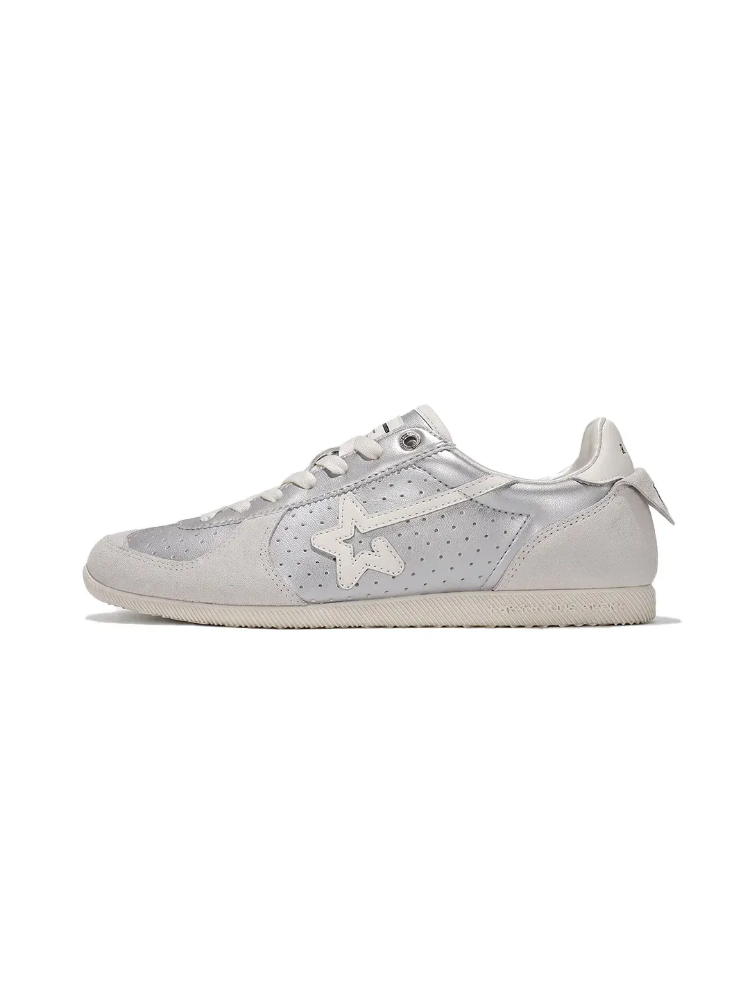 RIPSTAR | Star Antique Silver Low-Profile Retro Trainers