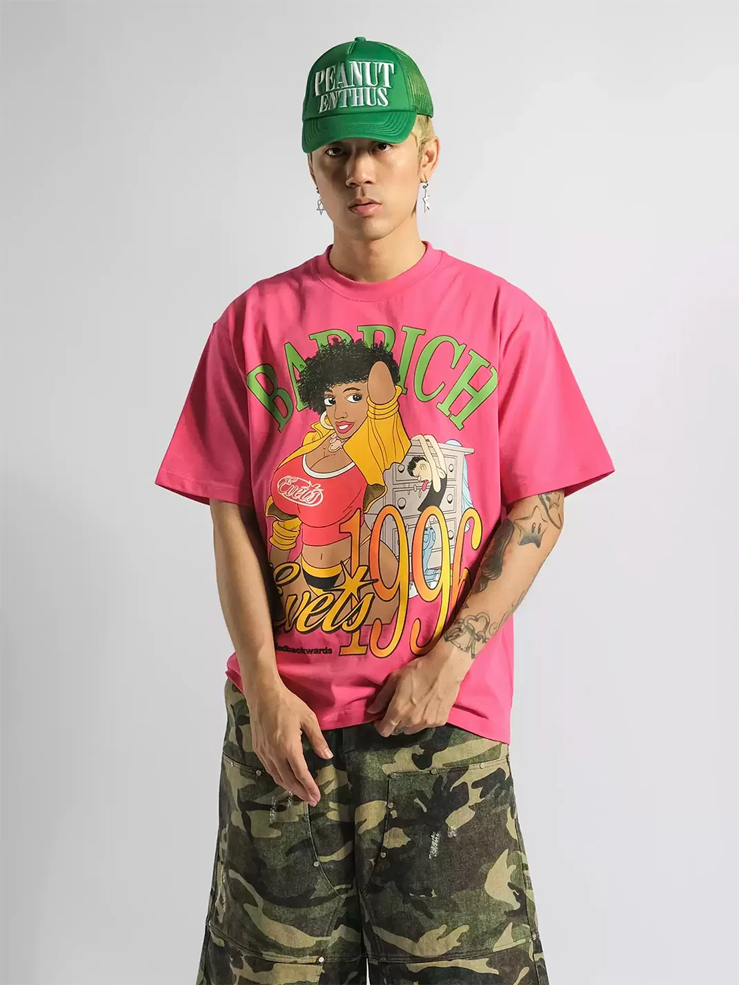 EVETS | Cartoon Graphic Short Sleeve T-Shirt