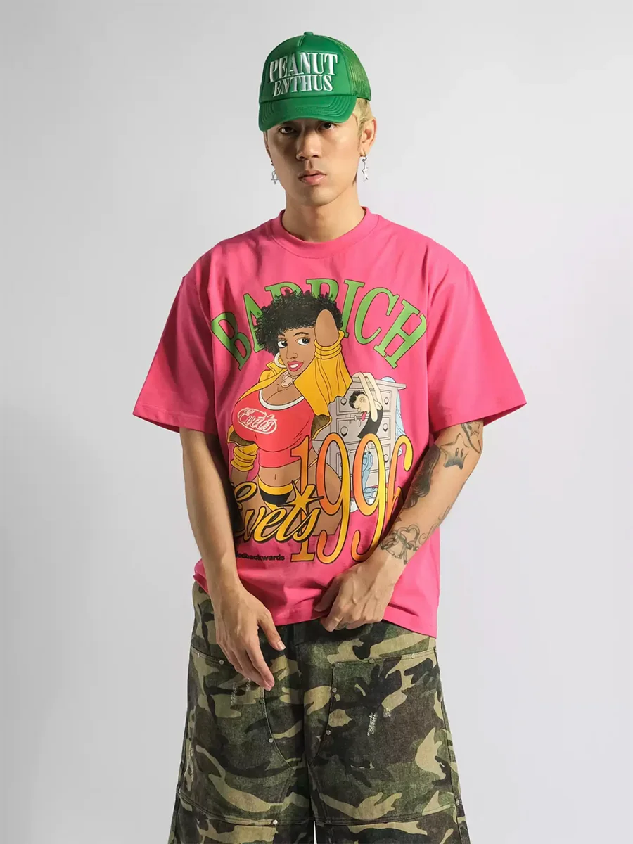 EVETS | Cartoon Graphic Short Sleeve T-Shirt - 2