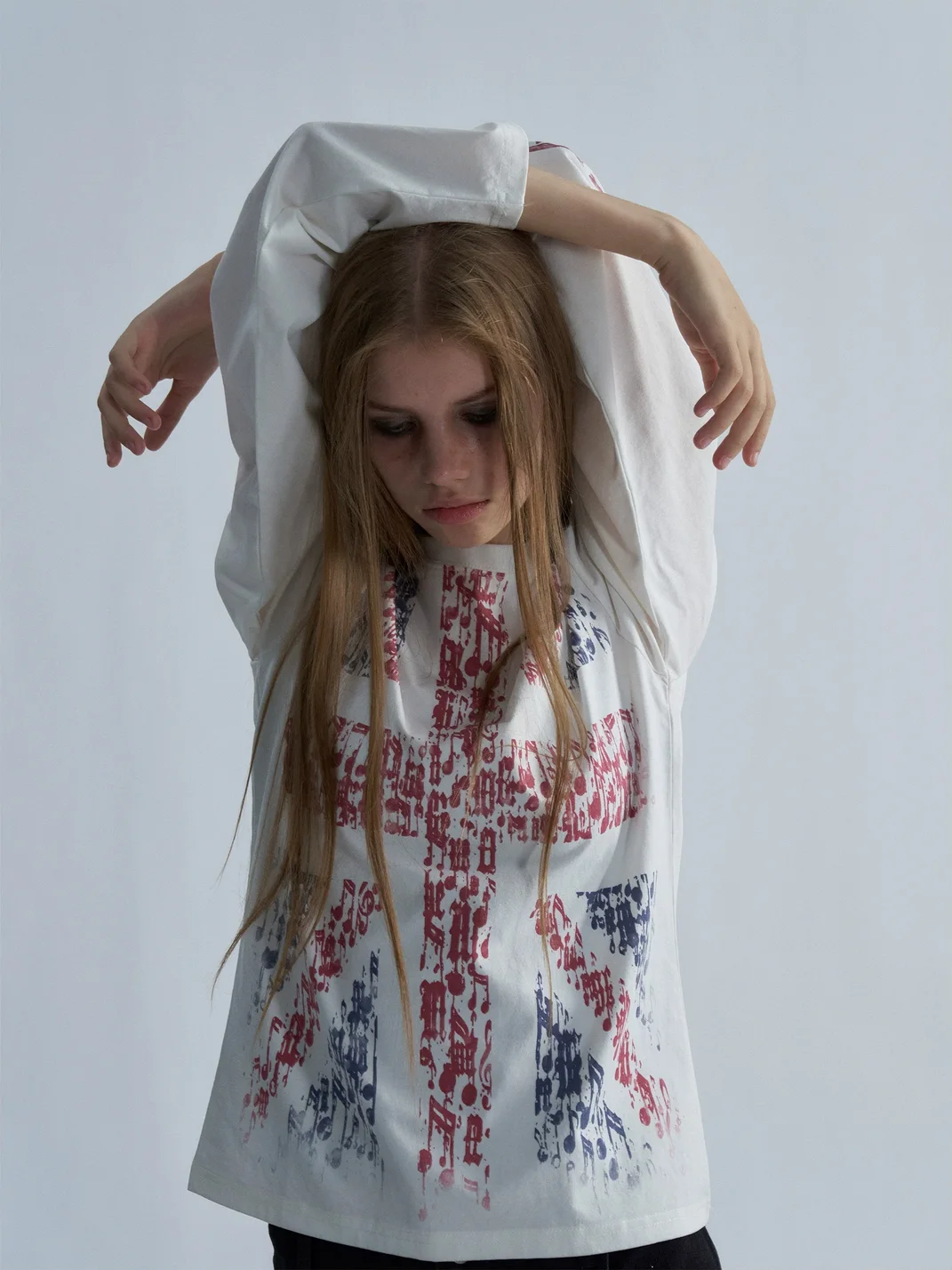 PAIKI | Musical Note Union Jack Long Sleeve T-Shirt