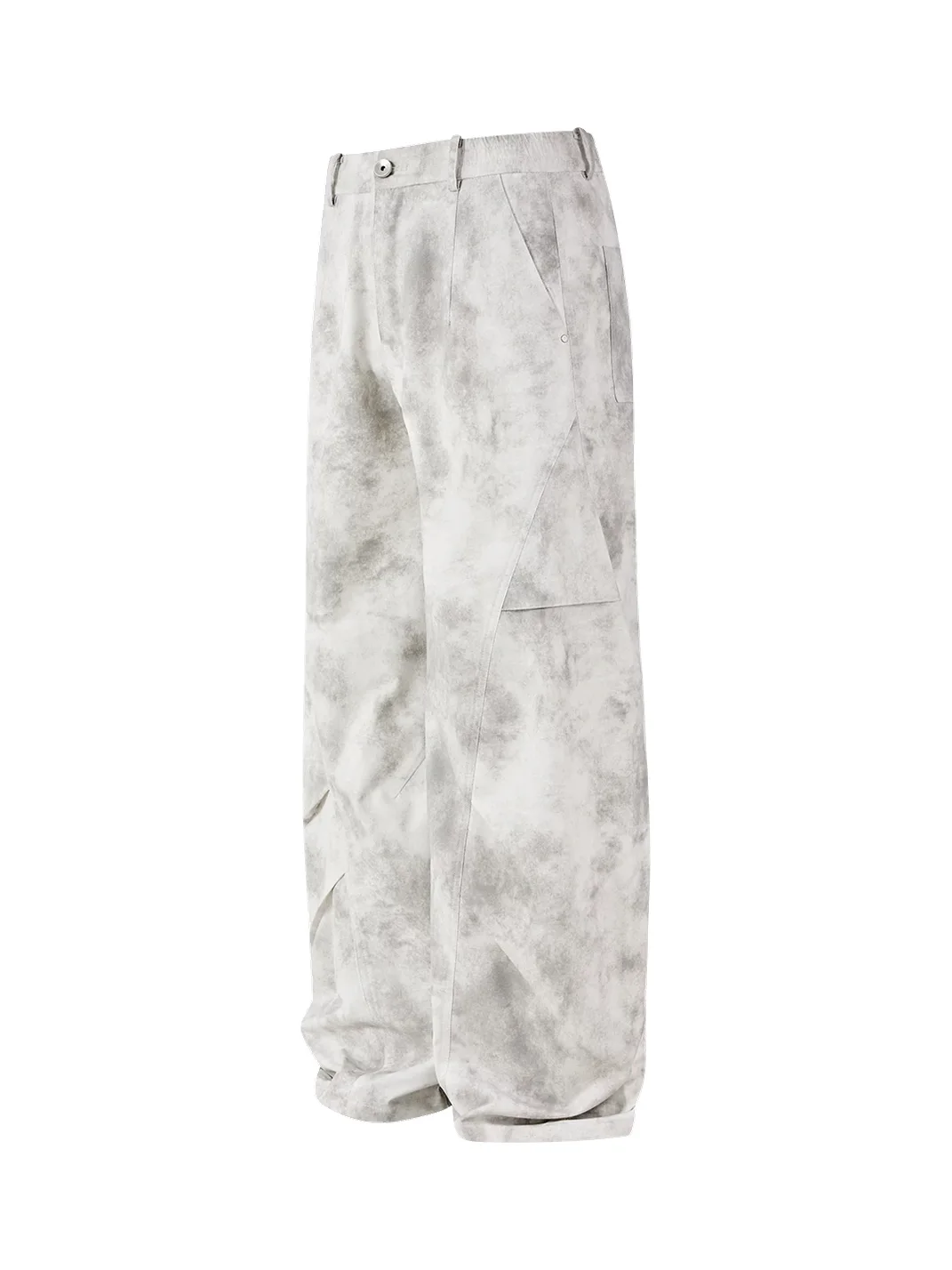 PasET | Distressed Wide Leg Straight Cargo Pants