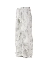 PasET | Distressed Wide Leg Straight Cargo Pants