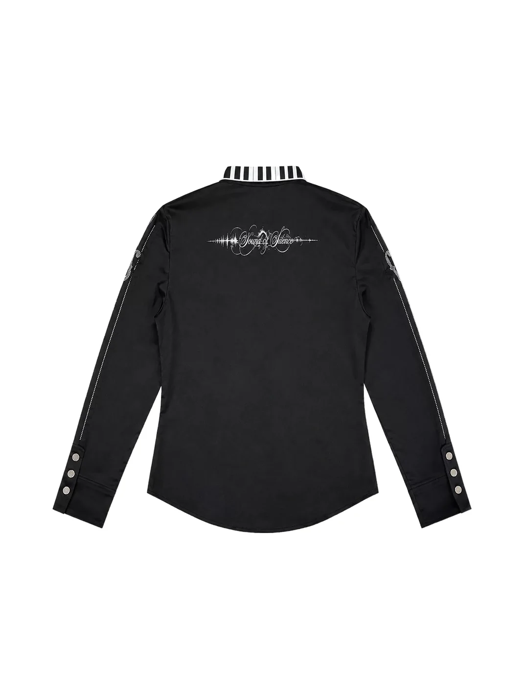 PAIKI | Slim Rhinestone Piano Key Long Sleeve Shirt