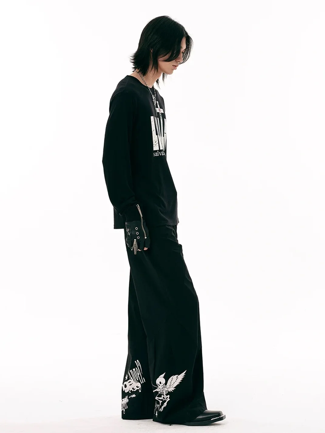 PasET | Angel Print Wide-Leg Quick-Dry Pants