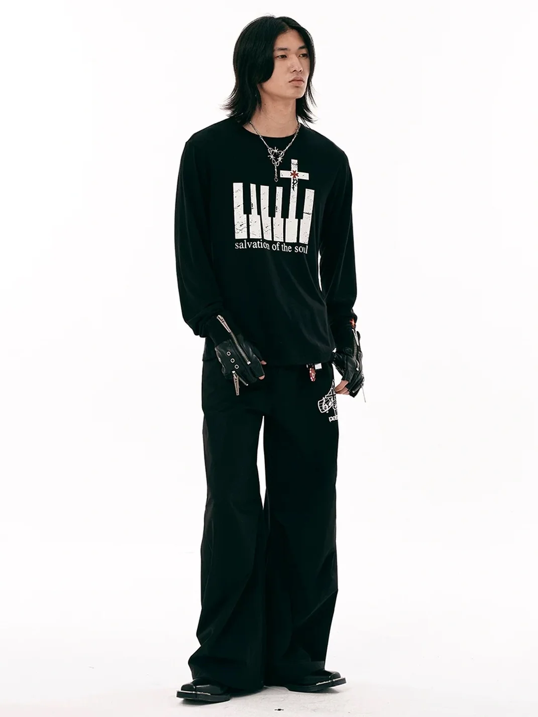 PasET | Angel Print Wide-Leg Quick-Dry Pants