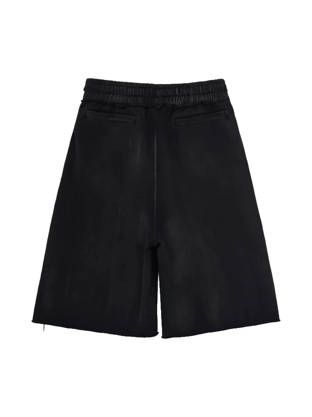 ERROR CODE robot | Studded Washed Graphic Loose Shorts