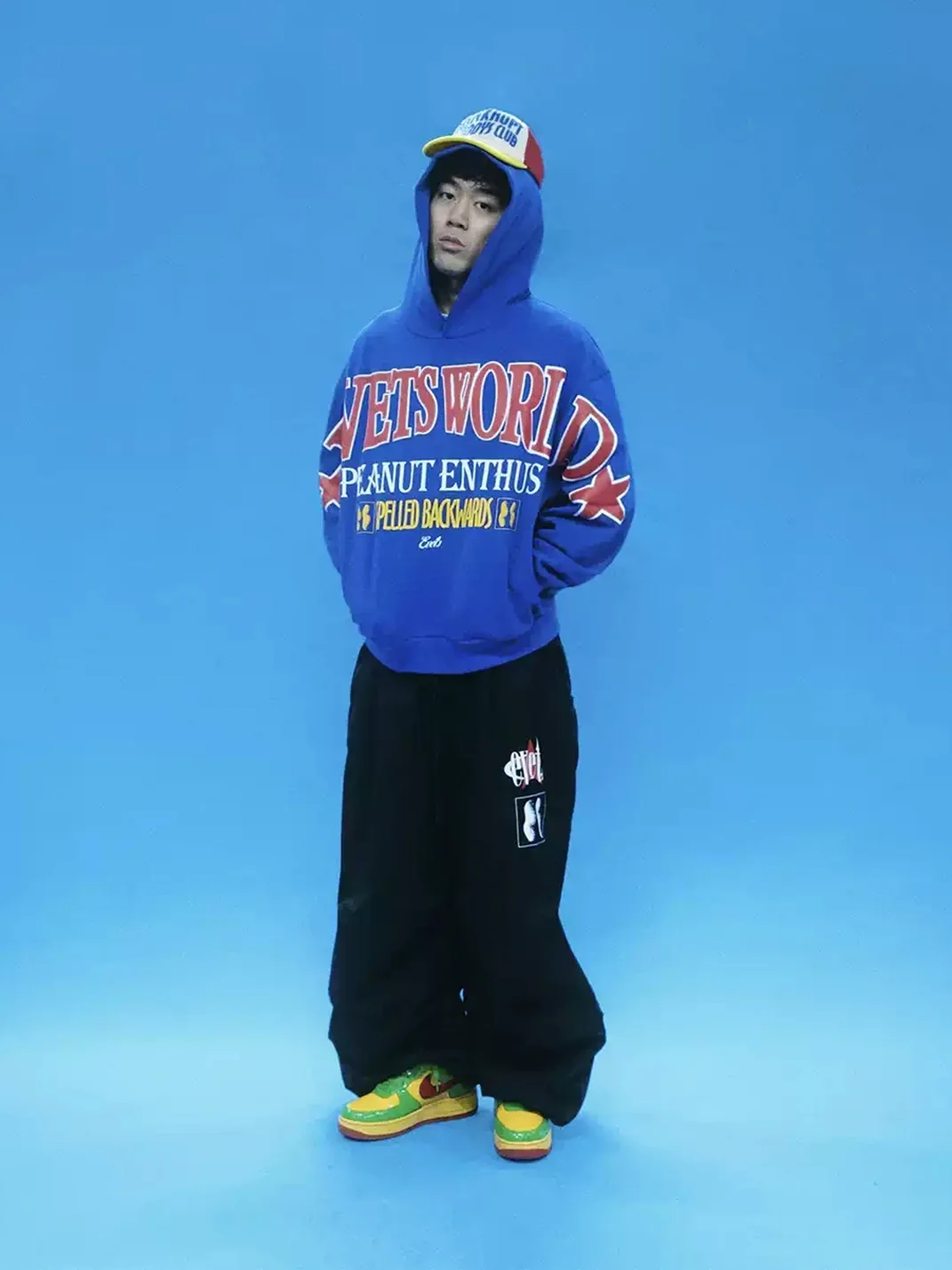 EVETS | Oversized Puff Print Graphic Hoodie