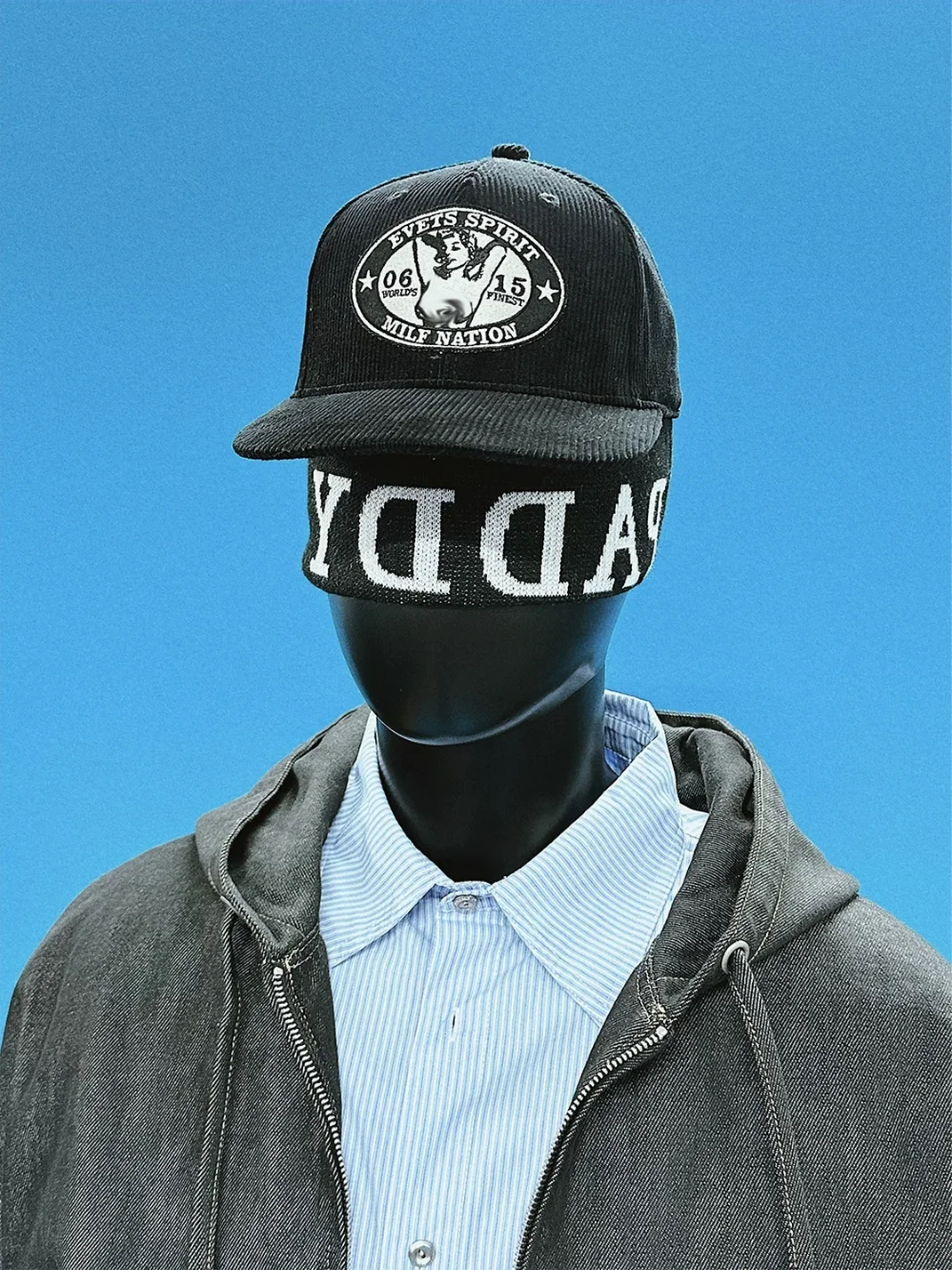 EVETS | Adjustable Corduroy Flat Brim Baseball Cap