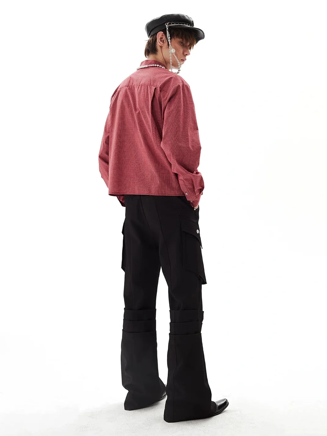 PasET | Ruched Micro-Flare Cargo Trousers