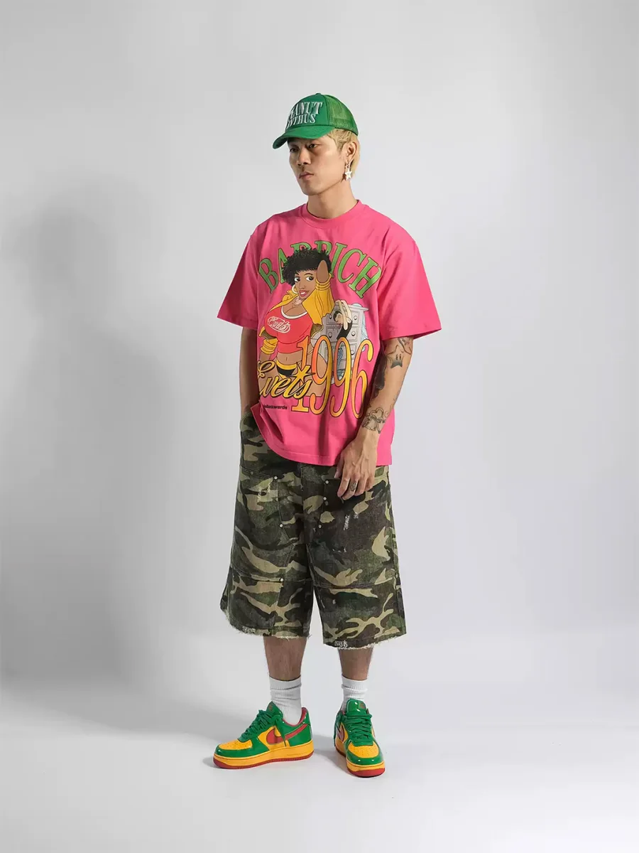 EVETS | Cartoon Graphic Short Sleeve T-Shirt - 4