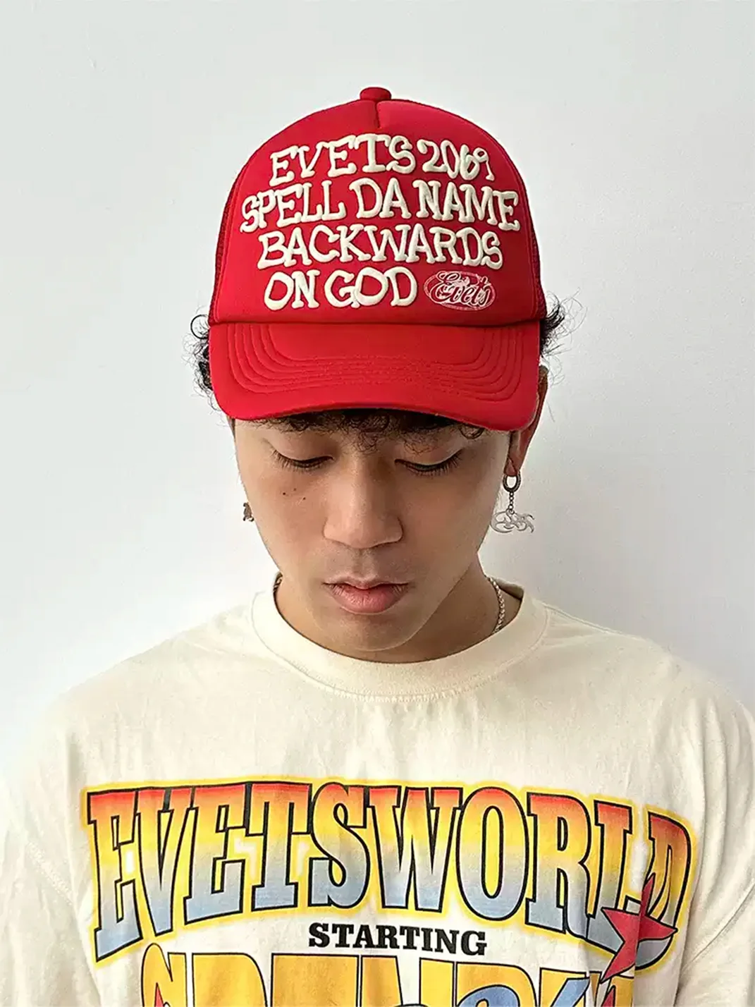 EVETS | Puff Print Adjustable Trucker Hat