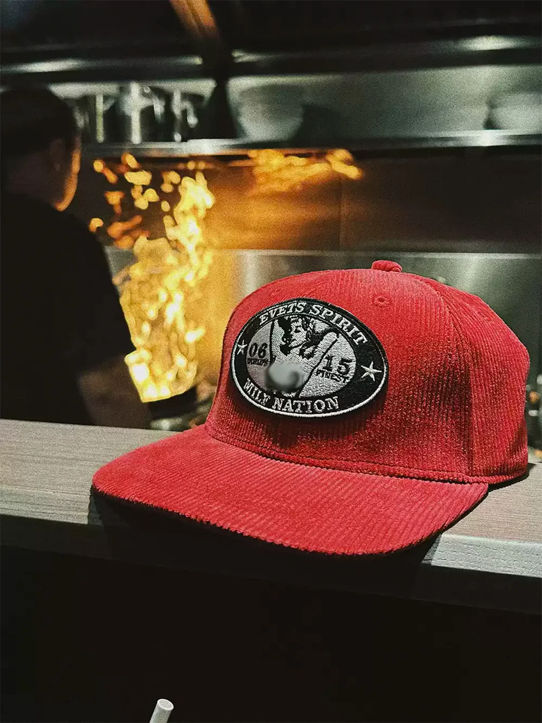 EVETS | Adjustable Corduroy Flat Brim Baseball Cap