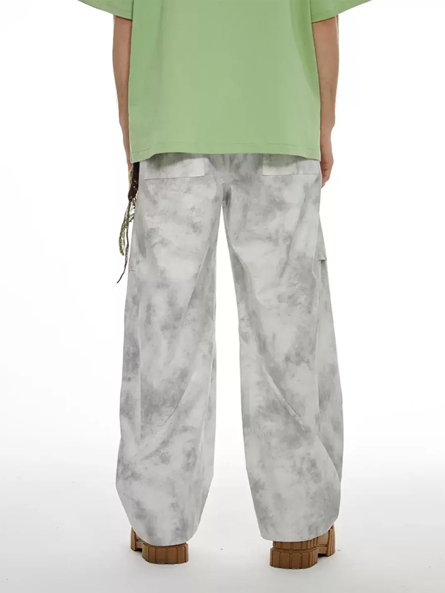 PasET | Distressed Wide Leg Straight Cargo Pants - 4