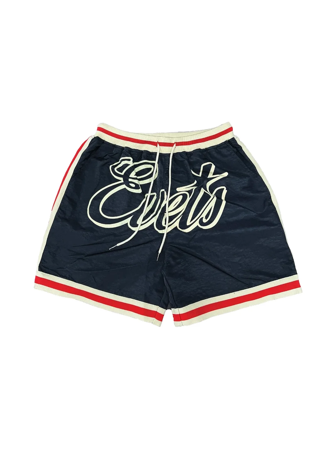 EVETS | Printed Drawstring Basketball Shorts