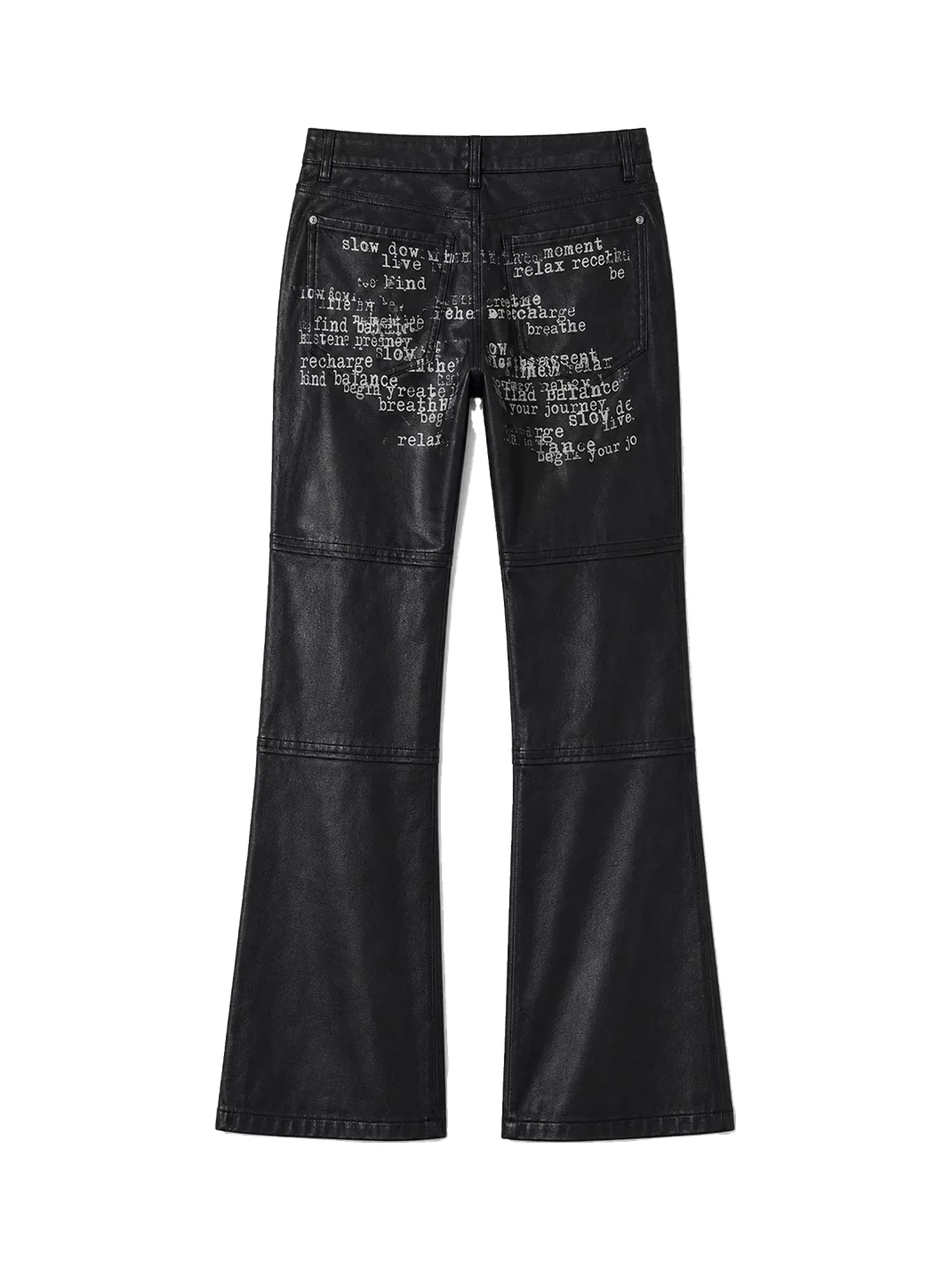 PAIKI | Waxed Slim-Fit Micro-Flare Jeans