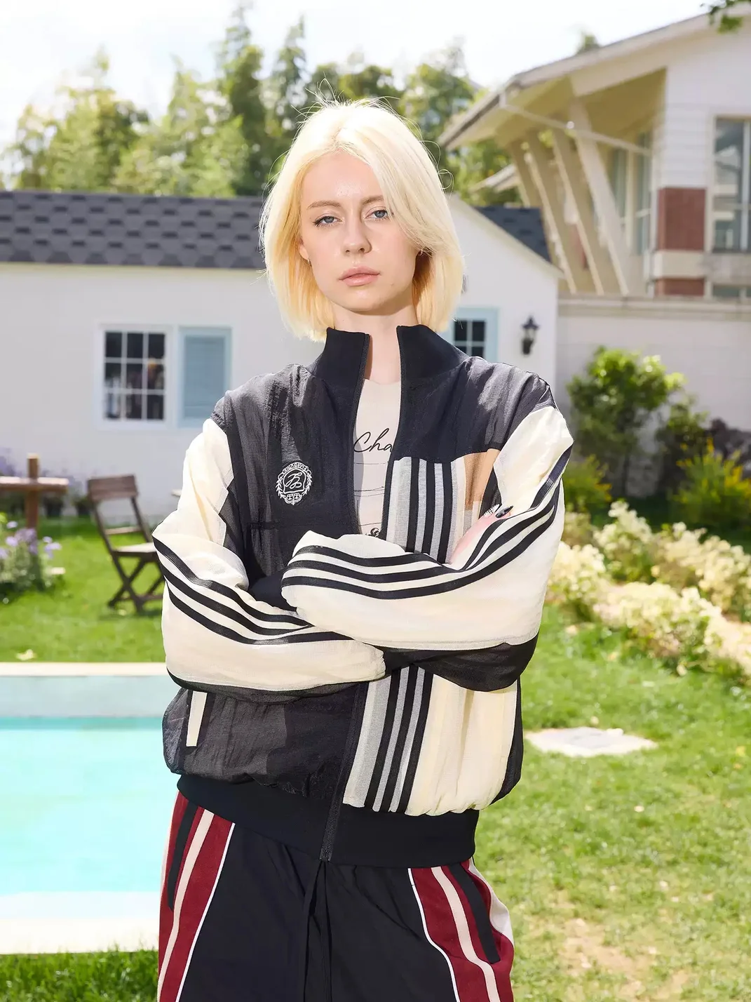 ERROR CODE robot | Colorblock Sheer Mesh Long Sleeve Sports Jacket