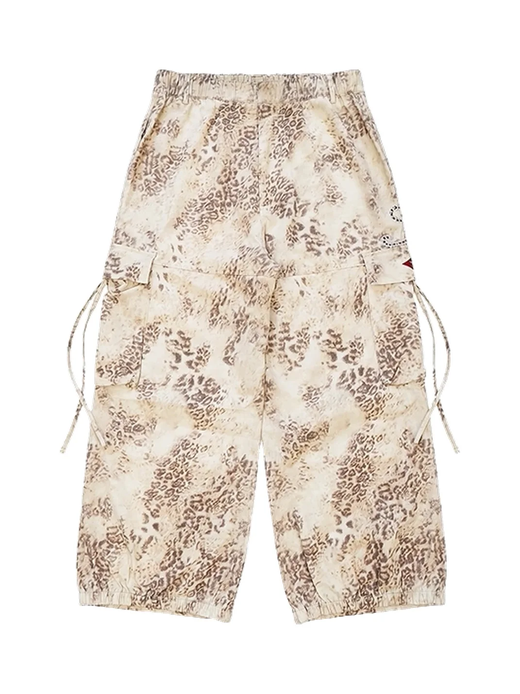 SADSOUP | Leopard Star Patch Wide Leg Cargo Pants