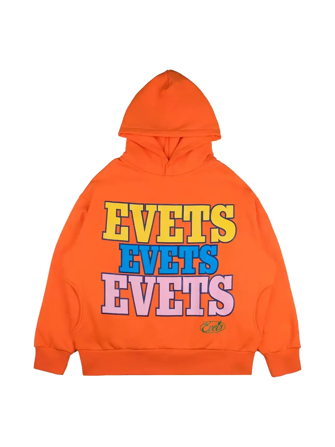 EVETS | Puff Logo Print Hoodie