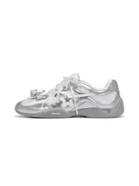 RIPSTAR | Galaxy Silver Ballet Jane Sneakers