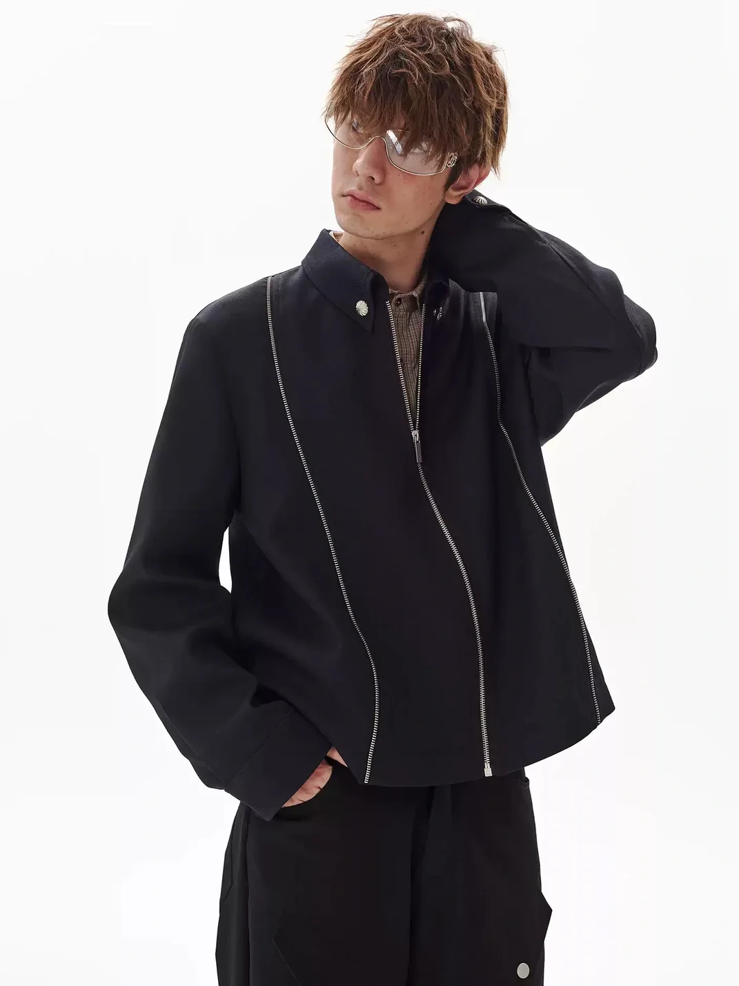 PasET | Cropped Wide-Fit Zip Jacket