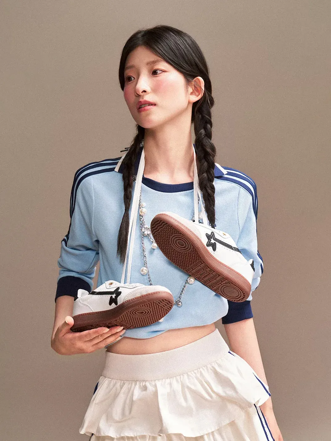 RIPSTAR | Breathable Retro Crew Trainer Sneakers