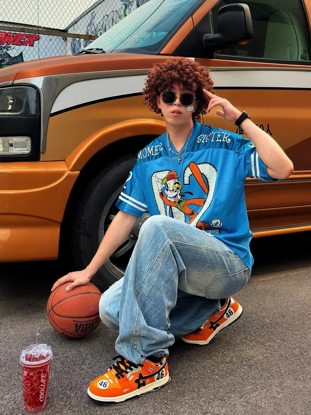 RIPSTAR | Orange Racing Low Top Skate Sneakers