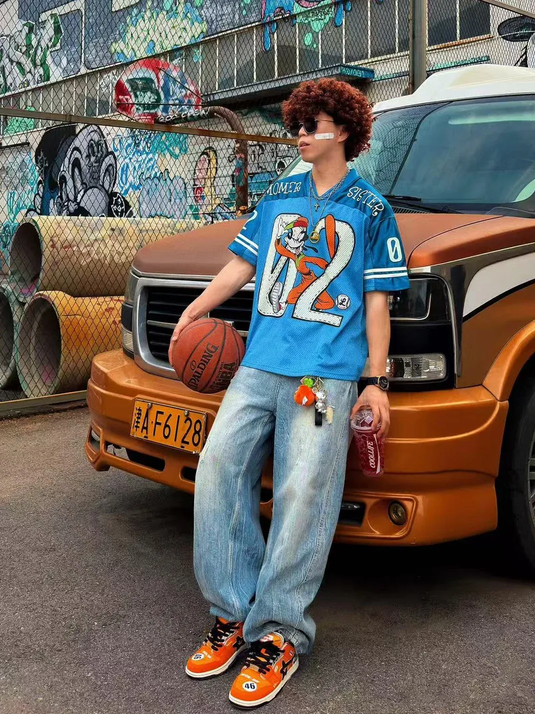 RIPSTAR | Orange Racing Low Top Skate Sneakers