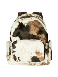 SevenJss | Large Plush Cow Print Backpack