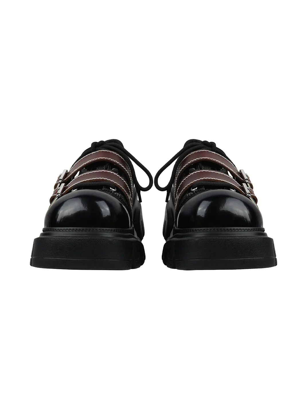 Enqo | Retro Buckled Platform Shoes