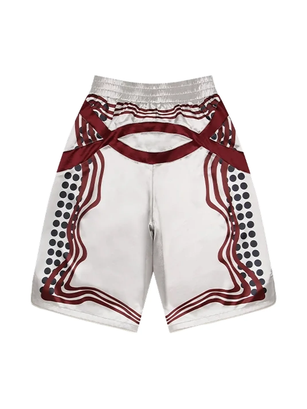 EMOBROTHER | Printed Contrast Cropped Basketball Shorts