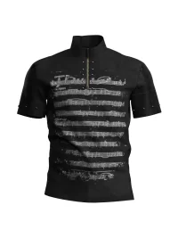 Dream Band | Punk Sheet Music Fitted Stand Collar T-Shirt
