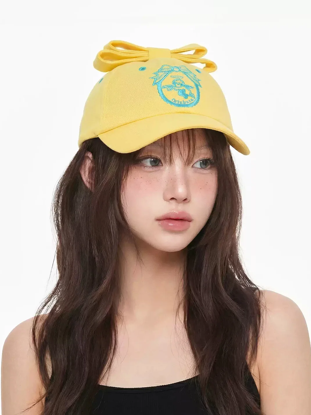 TWINBUTA | Bow Contrast Embroidered Baseball Cap
