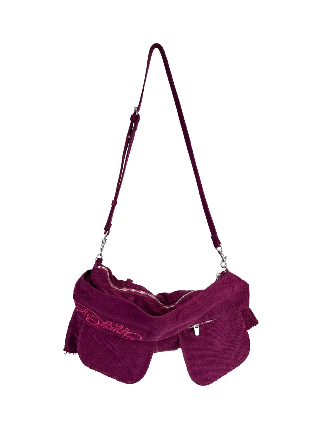 SpicyCapSoul | Washed Brushed Canvas Crossbody Shoulder Bag
